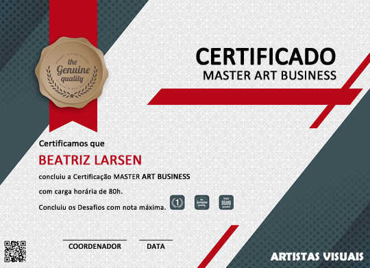 Certificado Art Business - Escola Artistas Visuais